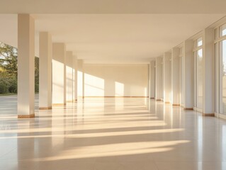 Light filled empty interior