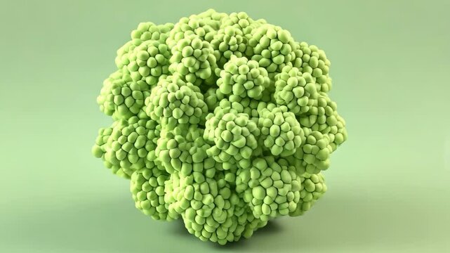 Intricate structure of a virus captured in a scientific environment showcasing detailed molecular features