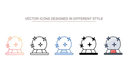 Magic icon design with white background stock illustration