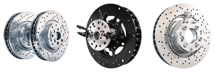 Hydraulic brakes isolated on transparent background. PNG , se of