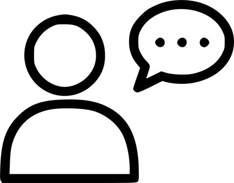 Simple vector icon. Flat illustration on a theme interlocutor
