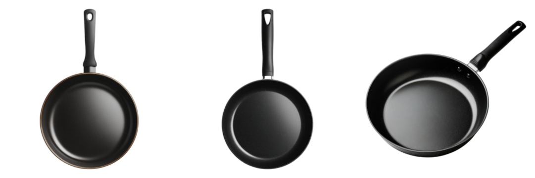 Non stick frypan isolated on transparent background. PNG , se of