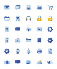 Essentials Gradient Icon for Mobile App and Website