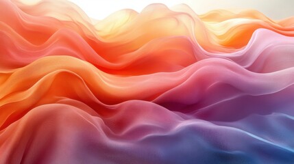 Abstract Design with Layered Translucent Pastel Colors