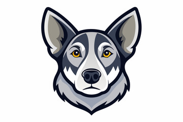 dog head vector