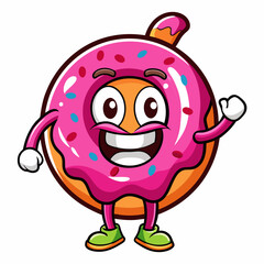 donuts mascot logo