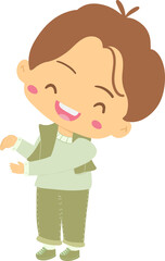 A happy boy holding a globe on Earth Day, expressing his love for the world and passion for environmental conservation, symbolizing the importance of sustainability and global environmental care.