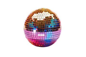 Fototapeta premium disco ball isolated on white