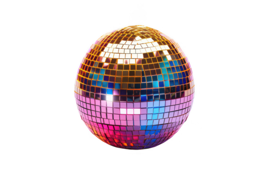 disco ball isolated on white