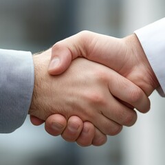 Business handshake agreement