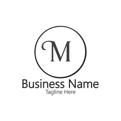 Letter M Business  logo icon  vector Illustration