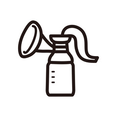 シンプルな搾乳器アイコン