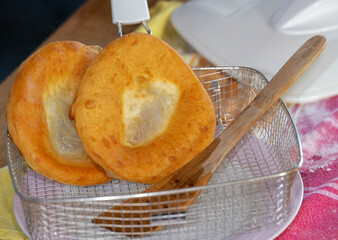 Lard cookies, a Bavarian specialty called Ausgezogene