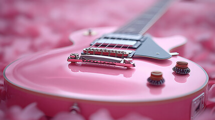 pink guitar electric cool wallpaper