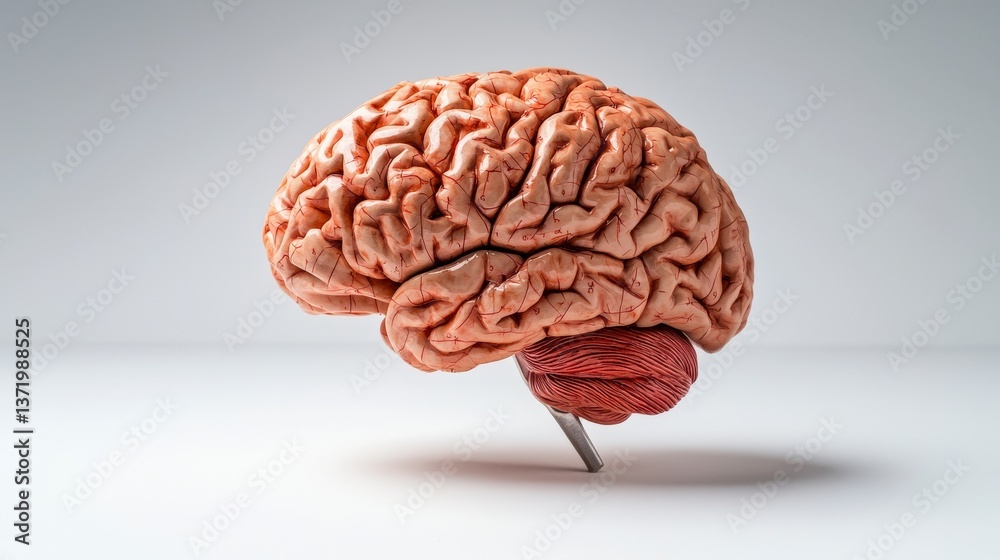 Poster exploring the human brain a scientific perspective on neuroanatomy laboratory setting image capture 