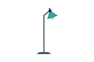 street lamp isolated on white