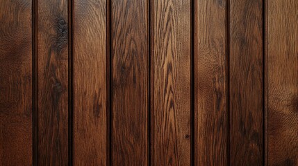Naklejka premium Dark, rich, wooden planks form a rustic textured background. Use it for natural, warm or vintage design themes.