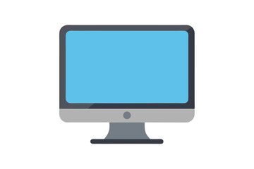 Fototapeta premium lcd monitor isolated on white