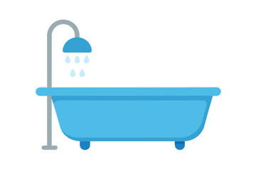 bath tub with bath accessories