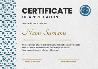 award certificate template design, Certificate of Appreciation template, Certificate of achievement, awards diploma. day 207