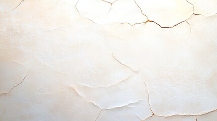 Fototapeta premium Detailed closeup of cracked white wall texture, study of weathered and distressed surfaces