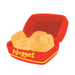 Fast food nugget artclip hand drawn