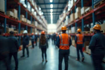 workers in warehouse