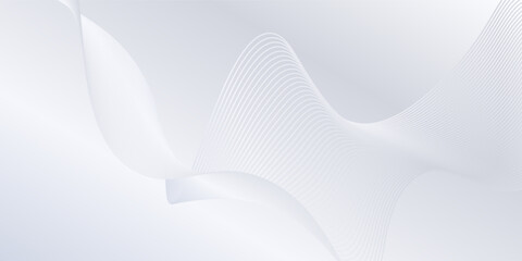 Vector background with flowing lines. Digital future technology background