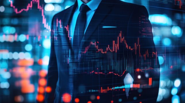 Businessman facing financial downturn