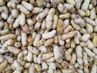 Boiled beans for sale in a food market