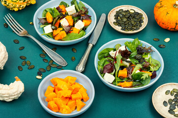 Salad of pumpkins.