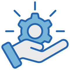 Resource Blue White Icon