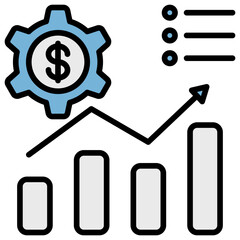 Economical Blue Black Icon