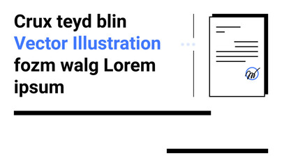 Document with bold text and growth icon representing analytics, professionalism, and clarity. Ideal for business reports, presentations, education, data insights, teamwork, startups simple landing