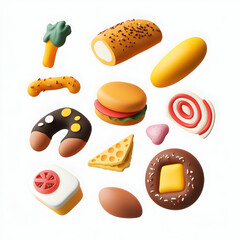High-Quality 3D Food Icons – Snacks, Meals & Drinks