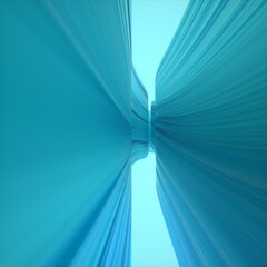 abstract blue tunnel