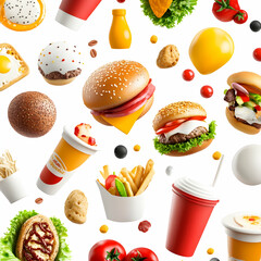 Vibrant 3D Food Illustrations – Perfect for Menus