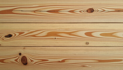 Light Brown Pine Wood Planks with Knots and Grain Texture