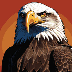 flying eagle vector art for graphic design needs