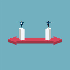 Communication between genders, vector concept