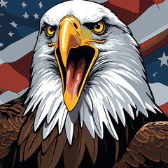 flying eagle vector art for graphic design needs