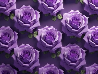 purple roses 3D background