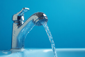 water flowing from the tap