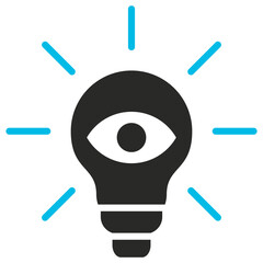 Insight Glyph Blue Grey Icon