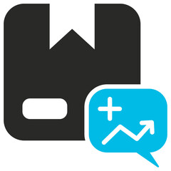Obraz premium Demand Glyph Blue Grey Icon