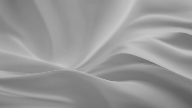 Soft, flowing white fabric with graceful folds and smooth texture, creating a serene and calming atmosphere