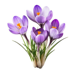 Naklejka premium crocuses in a vase