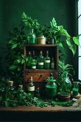 Apothecary cabinet showcase