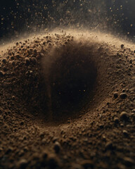 The sand dunes stretch endlessly, creating a vast desert landscape.