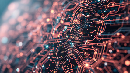 Composite image of abstract technology interface